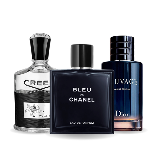 Creed AVENTUS, BLEU DE CHANEL и Dior SAUVAGE