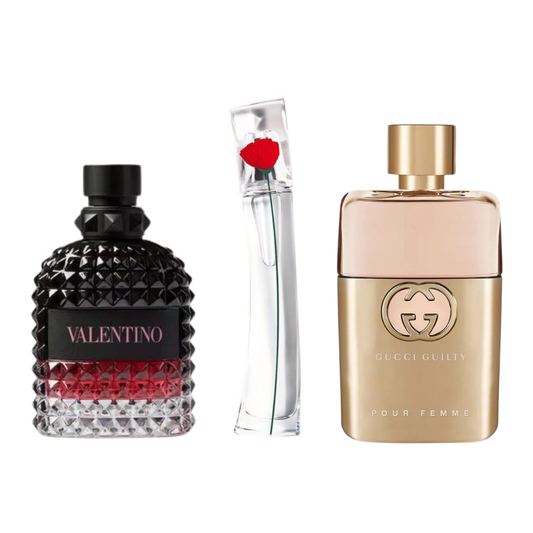 3 Gucci Guilty, Valentino Intense, Flower Kenzo 100ml
